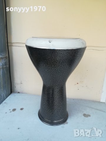 СИВ МЕТАЛИК-ТАРАМБУКА ГОЛЯМА ОТ СИРИЯ 1311211644, снимка 2 - Ударни инструменти - 34793126