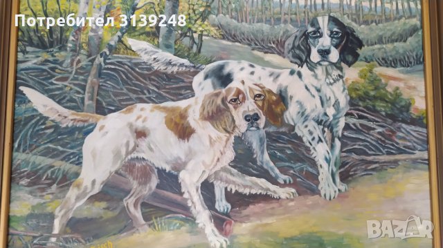 Картина масло - Hj. Frisch - Скандинавски художник, снимка 2 - Картини - 33687415