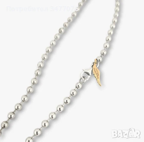 Мъжко колие сребро и злато ръчно изработено, снимка 5 - Колиета, медальони, синджири - 51359674