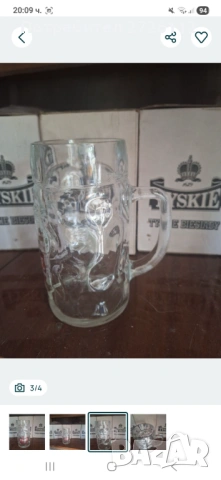 Халби за бира TYSKIE , снимка 3 - Чаши - 53249879