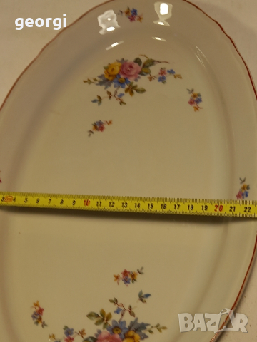 Български порцеланов супник с плато   14/4, снимка 8 - Сервизи - 44889529