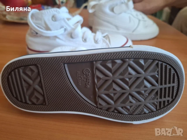 Nike + Converse,  бели, снимка 5 - Детски маратонки - 50441159