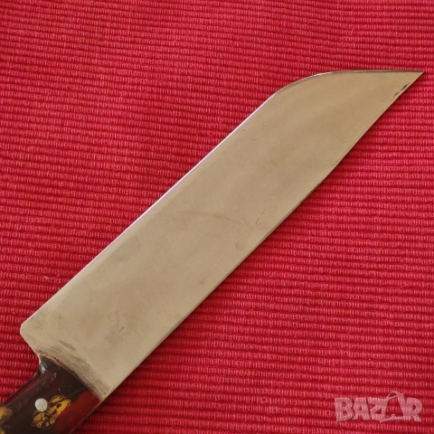 Стар касапски нож, ръчно изработен от соца. , снимка 5 - Ножове - 53143685