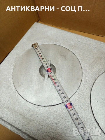 Соц Стара Чугунена Плоча За Стара Печка Барбекю Барбекюта Огнища. НОМЕР 633., снимка 8 - Антикварни и старинни предмети - 53288245