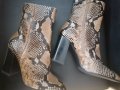 Елегантни боти змийски принт , снимка 4