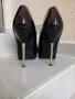 38/39 номер Лачени дамски обувки с метален ток, снимка 2