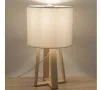 Настолна нощна лампа, 20X20X36 см, бежава, снимка 3