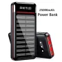 RLERON Power Bank 25000mah/Преносима соларна външна батерия/3 USB изхода/2 входа,Micro-USB/Type-C, снимка 1