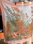 Копринен шал с флорален десен, снимка 2