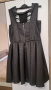 Черна кожена рокля Megz, снимка 2