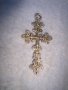 ПОСРЕБРЕНО КРАСИВО РЕТРО СТИЛ НАГРЪДНО КРЪСТЧЕ ОРНАМЕНТИРАНО 12565, снимка 1