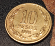 Чили 10 песос, 1989, снимка 1