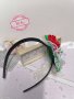 Страхотна диадема с рози бяла и червена! , снимка 6