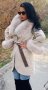 Дамско луксозно палто кашмир вълна и лисица, снимка 1 - Палта, манта - 27922996