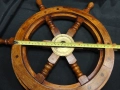 СТАР РЕТРО ДЪРВЕН КОРАБЕН/ЯХТЕН ЩУРВАЛ РУЛ КОРМИЛО, снимка 8