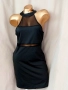 от S до XXL Черна къса, еластична рокля , снимка 1