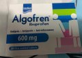 Продава Algofren ibuprofen гръцка хранителна добавка,против болка,температура,възпаления,20хапч-15лв, снимка 1 - Други услуги - 43172321