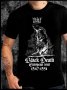 Тениска с щампа BLACK DEATH TOUR