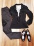 Елегантно вталено черно сако, снимка 3