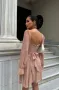 Дамска рокля от шифон Nude, снимка 3