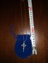 Продавам, Старинен сребърен кръст с Исус - разпятие Христово с 2 сребърни синджира, снимка 7
