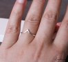Нежно сребърно пръстенче R058, снимка 1 - Пръстени - 28854324