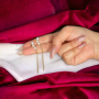 Дамски дълги обеци с перли, снимка 1 - Обеци - 44879025