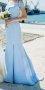 Дълга елегантна рокля в небесно синьо ,XS-S , снимка 2