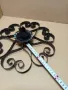 Стар Ръчно Кован Метален Орнамент., снимка 9