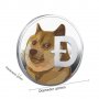 Dogecoin - позлатена колекционерска монета, снимка 4