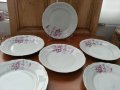 Стар български порцелан чинии Изида  плитки, снимка 4