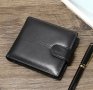 мжки портфейл естествена кожен телешки бокс джоб за монети документи, снимка 3
