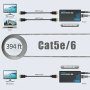 PW-DT243 HDMI удължител през IP, 1080p над 394 фута (120 м) Ethernet Cat5e/6 кабел, снимка 2