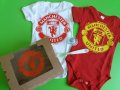 Тениска и боди Манчестър Юнайтед за баща и бебе, снимка 3