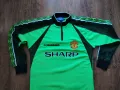 UMBRO Manchester United 1998-99 Retro Goalkeeper Shirt Green - футболна ретро блуза М-Л, снимка 4