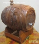 Буренца със стойка, стойки, различни: Дървено буре с медни обръчи и стойка, снимка 18