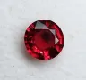 Наситено червен рубин с кръгла форма и тегло 0.82кт! VS чистота! Сертификат!, снимка 10