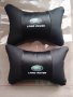 Черни кожени възглавнички с цветно лого на Ланд Ровър Land Rover + подарък , снимка 1