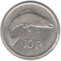 Ireland-10 Pence-1980-KM# 23-large type