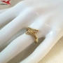 Пръстен с 14К златно покритие 224838, снимка 4