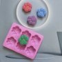 3782 Силиконов молд с 6 лапички-големи, снимка 3