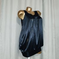 SPARKZ S/M Черна сатенена рокля , снимка 5 - Рокли - 43540946