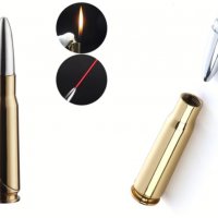 Газова запалка с лазер с форма на куршум / патрон, снимка 4 - Запалки - 33527593