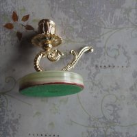 Италиански свещник бронз и оникс, снимка 3 - Декорация за дома - 42986879