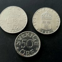 Монети. Швеция. 3 бройки., снимка 2 - Нумизматика и бонистика - 35358353