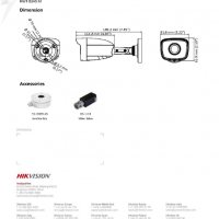 4в1 TVI/AHD/CVI/CVBS HikVision HWT-B140-M 4MP 2.8mm 100° EXIR 20M Метална Водоустойчива Камера IP66, снимка 5 - HD камери - 28081857