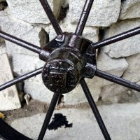 старо колело за ретро селскостопанска техника, снимка 2 - Антикварни и старинни предмети - 27167335