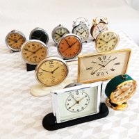 Часовник будилник Слава стар Руски работещ, снимка 6 - Антикварни и старинни предмети - 43981019