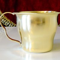 Чаша от месинг 6 см. , снимка 4 - Антикварни и старинни предмети - 40388507