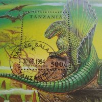 Пощенска блок марка Fossil Animals TANZANIA перфектно състояние рядка за КОЛЕКЦИЯ 37334, снимка 4 - Филателия - 40396737